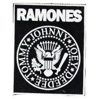 Нашивка Ramones белая