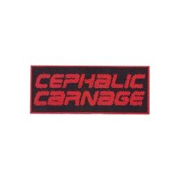 Нашивка Cephalic Carnage красная