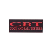 Нашивка Cock And Ball Torture красная