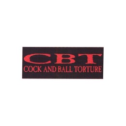Нашивка Cock And Ball Torture красная