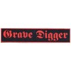 Нашивка Grave Digger красная