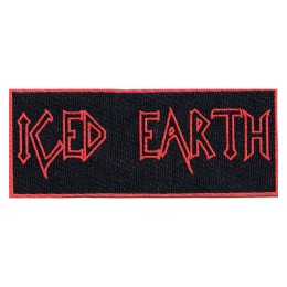 Нашивка Iced Earth красная