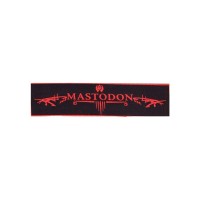 Нашивка Mastodon красная