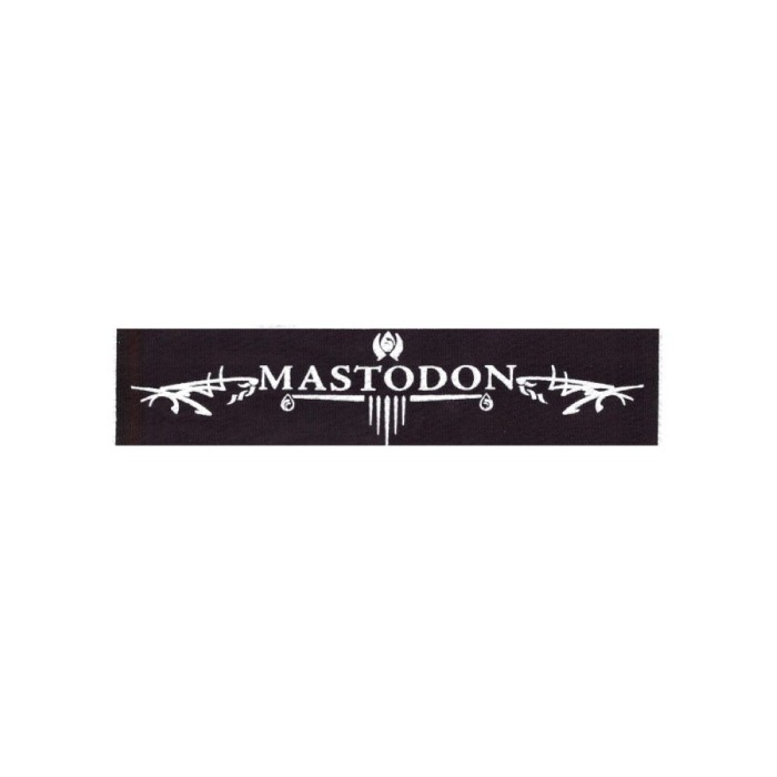Нашивка Mastodon белая