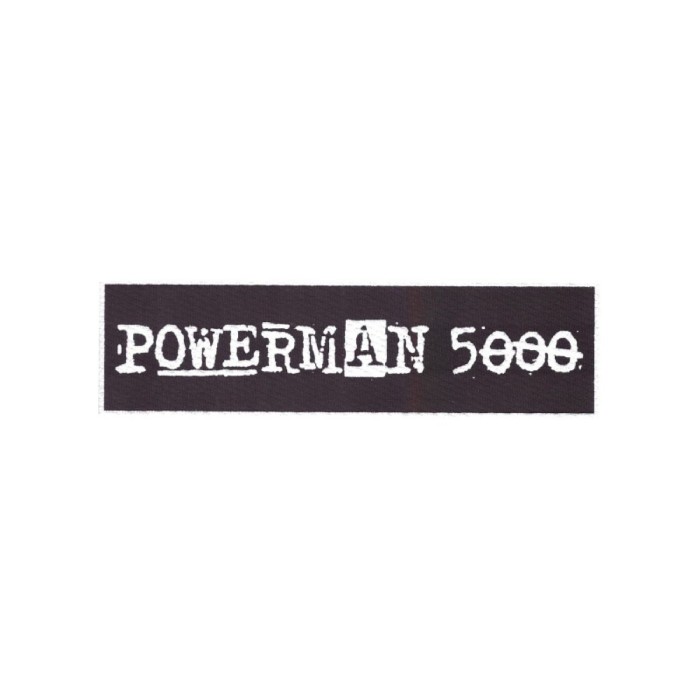 Нашивка Powerman 5000 белая