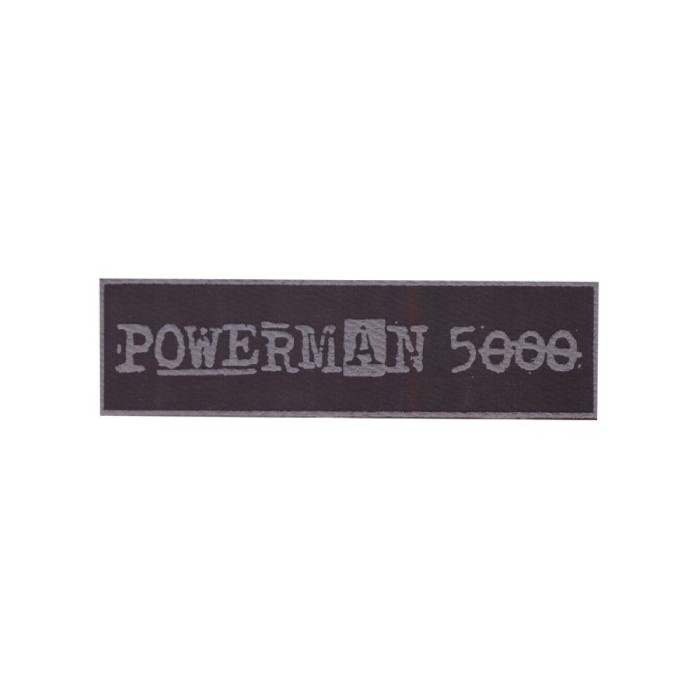 Нашивка Powerman 5000 серая
