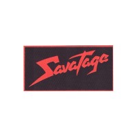 Нашивка Savatage красная