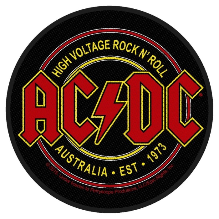 Нашивка AC/DC "High Voltage Rock N Roll"