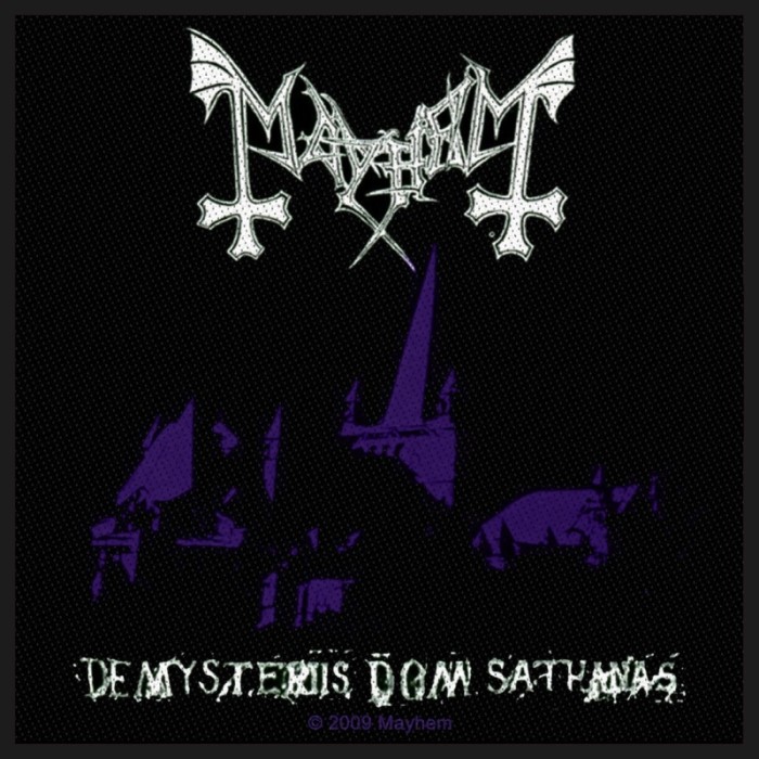 Нашивка Mayhem "De Mysteriis Dom Sathanas"