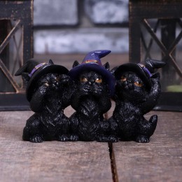 Статуэтка "Three Wise Black Cats" 11.5 см