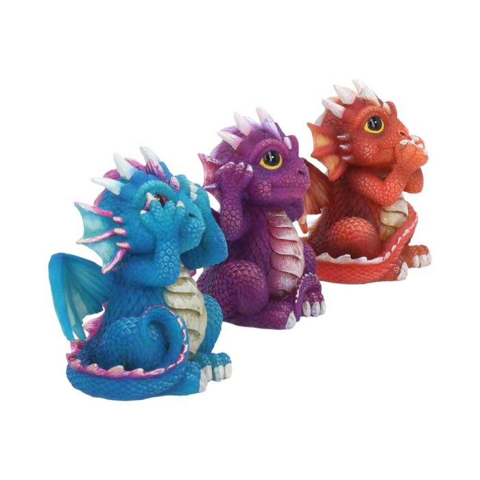 Статуэтка "Three Wise Dragonlings" 8.5 см (3 шт)