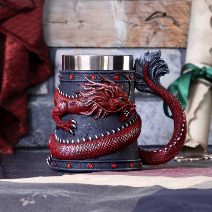 Кружка "Dragon Coil Red" 16 см