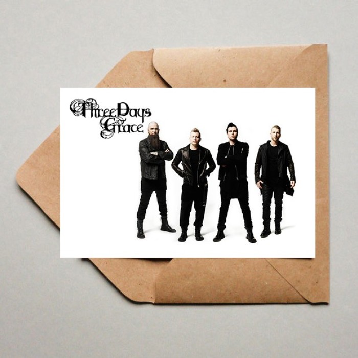 Открытка "Three Days Grace"