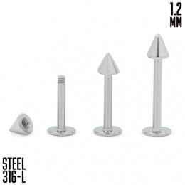 Лабрет конус 1.2 мм сталь