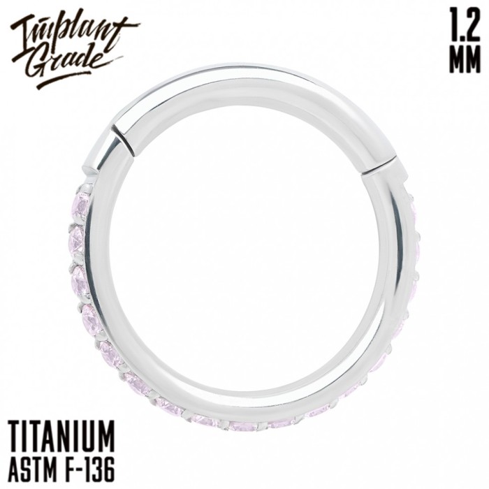 Кольцо-кликер Twilight Pink "Implant Grade" 1.2 мм титан