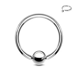 Кольцо для пирсинга 1.6 мм сталь