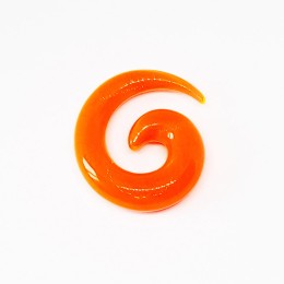 Растяжка из акрила "Спираль прозрачная оранжевая" (1-10 мм)