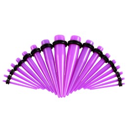 Растяжка из акрила "Конус фиолетовый" (1-10 мм)