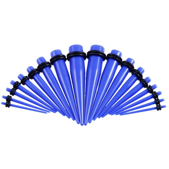 Растяжка из акрила "Конус синий" (1-10 мм)