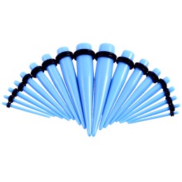 Растяжка из акрила "Конус голубой" (1-10 мм)