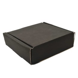 Коробка подарочная черная "Бастион" (10х10х3 см)