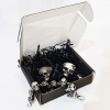 Коробка подарочная черная "Бастион" (10х10х3 см)