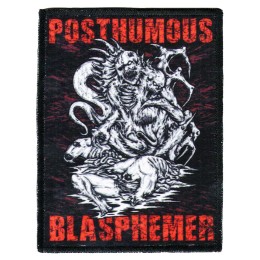 Нашивка Posthumous Blasphemer "Devil Supports Brutal Music"