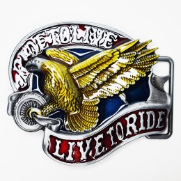 Пряжка для ремня "Live To Ride - Ride To Live"