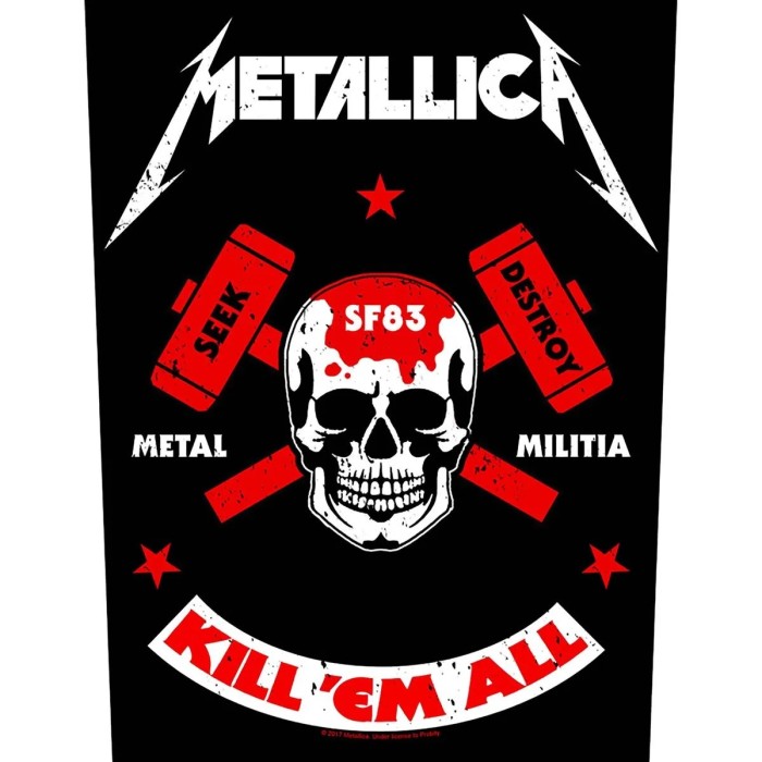 Нашивка на спину Metallica "Metal Milita"