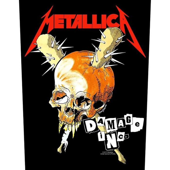 Нашивка на спину Metallica "Damage Inc."