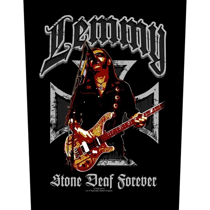 Нашивка на спину Motorhead "Lemmy - Stone Deaf"