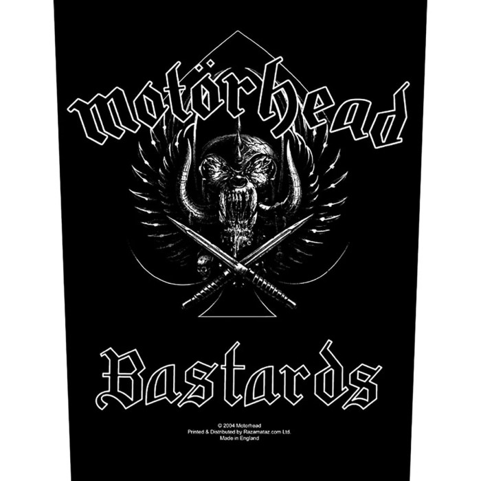 Нашивка на спину Motorhead "Bastards"