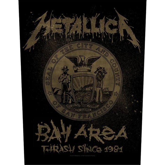 Нашивка на спину Metallica "Bay Area Thrash"