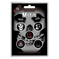 Набор значков The Misfits "Skull" 5 шт