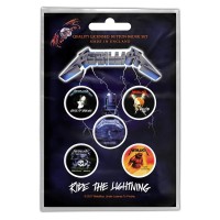 Набор значков Metallica "Ride The Lightning" 5 шт