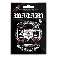 Набор значков Watain "Black Metal Militia" 5 шт