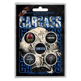Набор значков Carcass "Necro Head" 5 шт