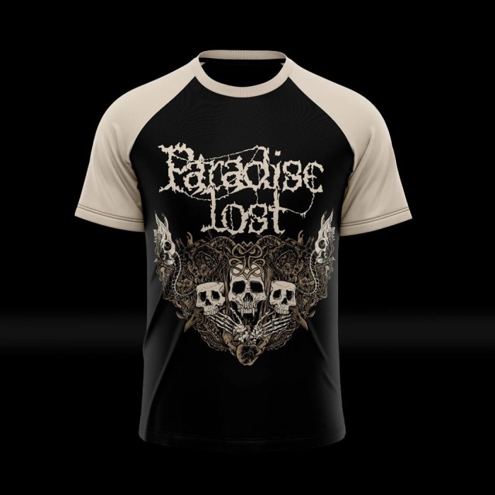 Футболка Paradise Lost "Skull" реглан