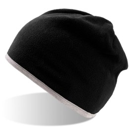 Шапка Scott Beanie Черный с серым флисовая