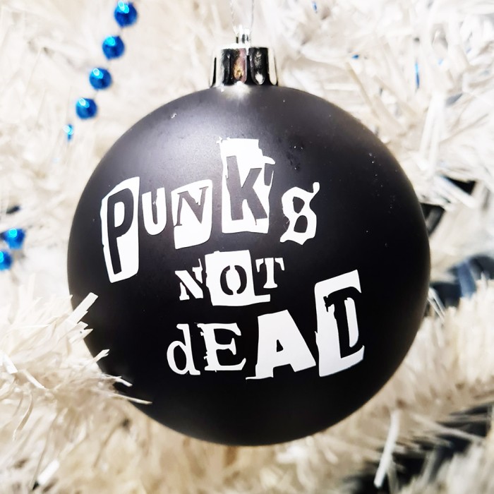 Шар пластиковый "Punks Not Dead" (8 см)