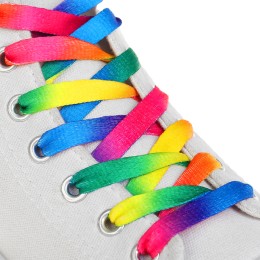 Радужные шнурки для кроссовок и кед