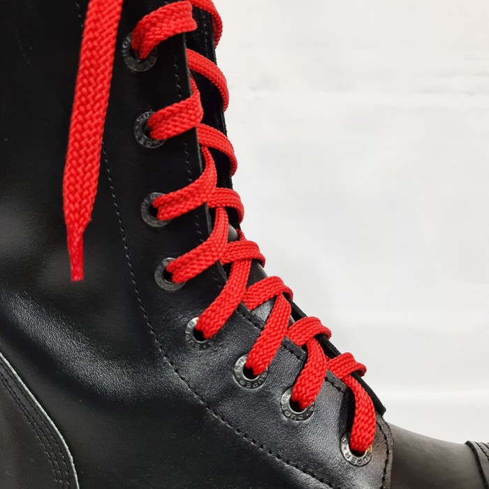 Шнурки для кроссовок и кед "Красные плоские 8 мм - 0.8-1.5 м"