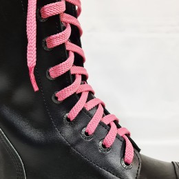 Шнурки для кроссовок и кед "Розовые плоские 8 мм - 0.8-1.5 м"