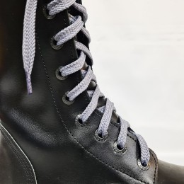 Шнурки для кроссовок и кед "Серые плоские 8 мм - 0.8-1.5 м"