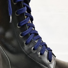 Шнурки для кроссовок и кед "Темно-синие плоские 8 мм - 0.8-1.5 м"