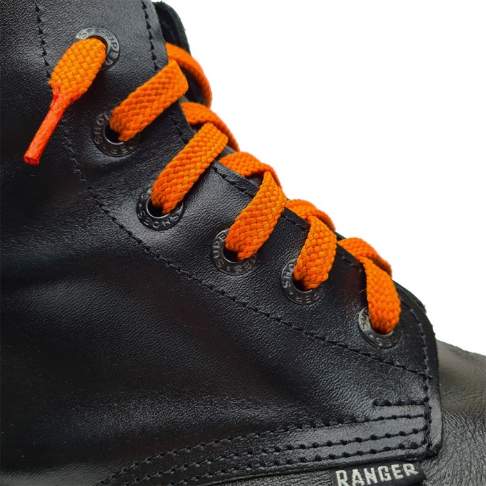 Шнурки для кроссовок и кед "Оранжевые плоские 8 мм - 0.8-1.5 м"