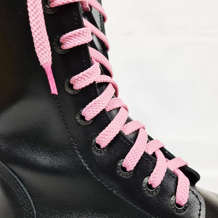 Шнурки для кроссовок и кед "Светло-розовые плоские 8 мм - 0.8-1.5 м"