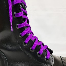 Шнурки для кроссовок и кед "Темно-сиреневые плоские 8 мм - 0.8-1.5 м"