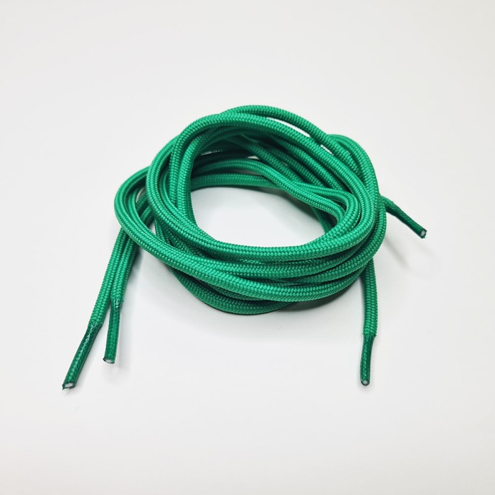 Шнурки для кроссовок и кед "Зеленые круглые 4 мм - 0.8-1.5 м"