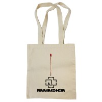 Сумка-шоппер "Rammstein" бежевая 